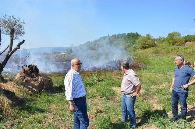 İznik’te Sazlıklar Alev Alev Yandı