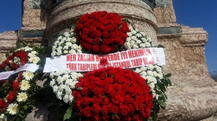 Taksim&rsquo;de Tıp Bayramı Gerginliği