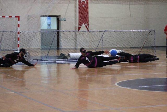 Alanya’daki 1. Ve 2. Lig Erkekler Goalball Türkiye Şampiyonası