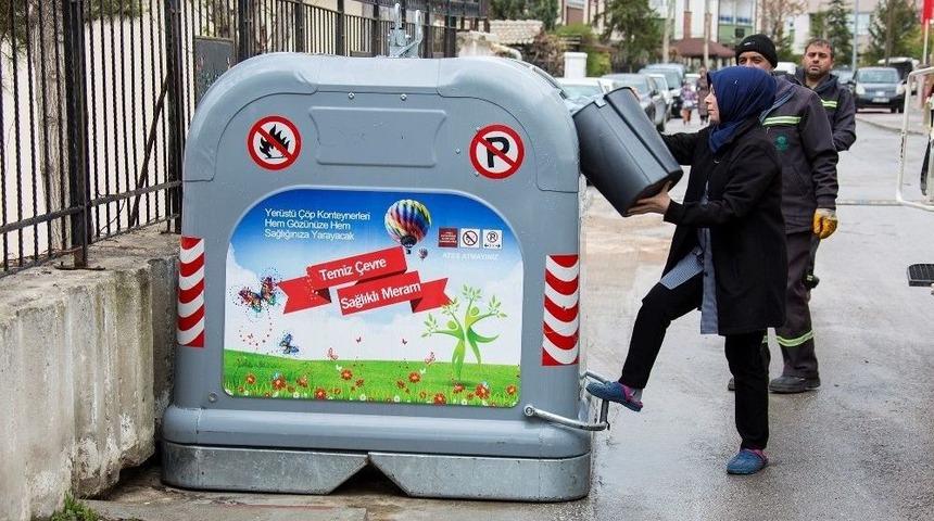 Meram&rsquo;da Yeni Nesil &Ccedil;&ouml;p Konteynerleri