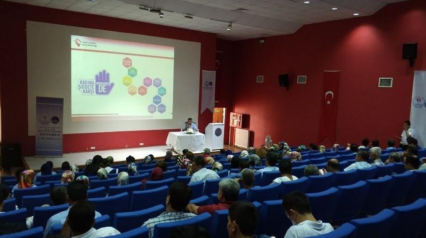Kadına Y&ouml;nelik Şiddetle M&uuml;cadele Konulu Seminer Verildi