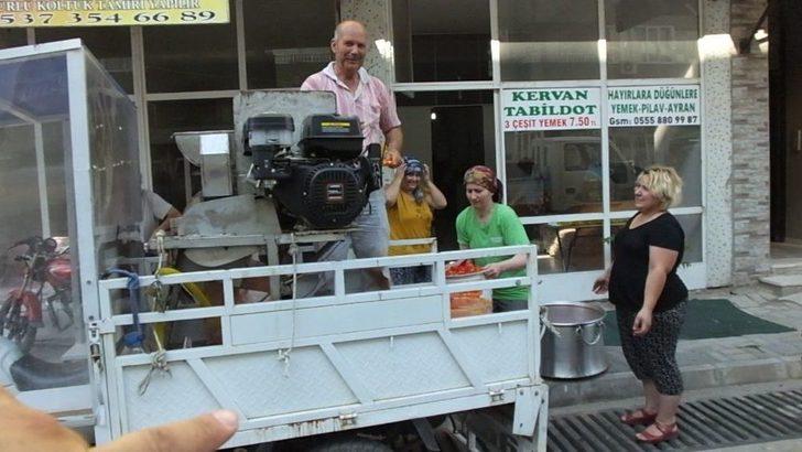 Balıkesir’de Mobil Salçacı Kadınların İşini Kolaylaştırdı G3