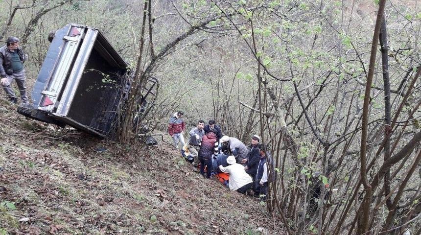 Giresun’da Patpat Bahçeye Yuvarlandı: 1 Yaralı