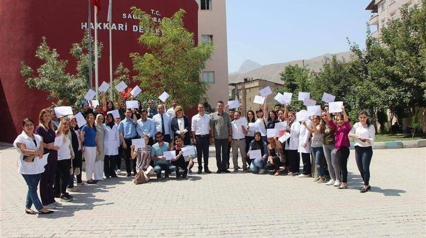 Hakkari&rsquo;de 43 Sağlık &Ccedil;alışanı Sertifika Aldı