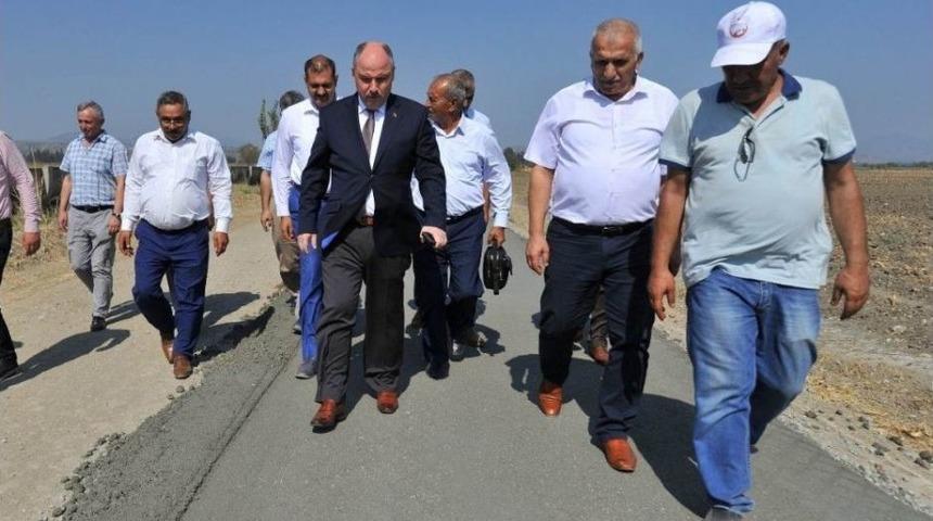 Osmaniye’de Silindirle Sıkıştırılmış Beton Yol Çalışması