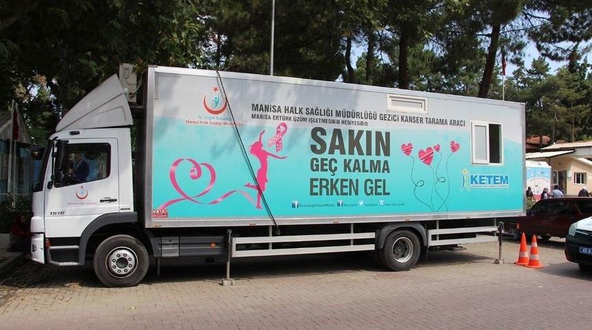 Kanser Tarama Tırı Kula&rsquo;da Hizmet Verecek