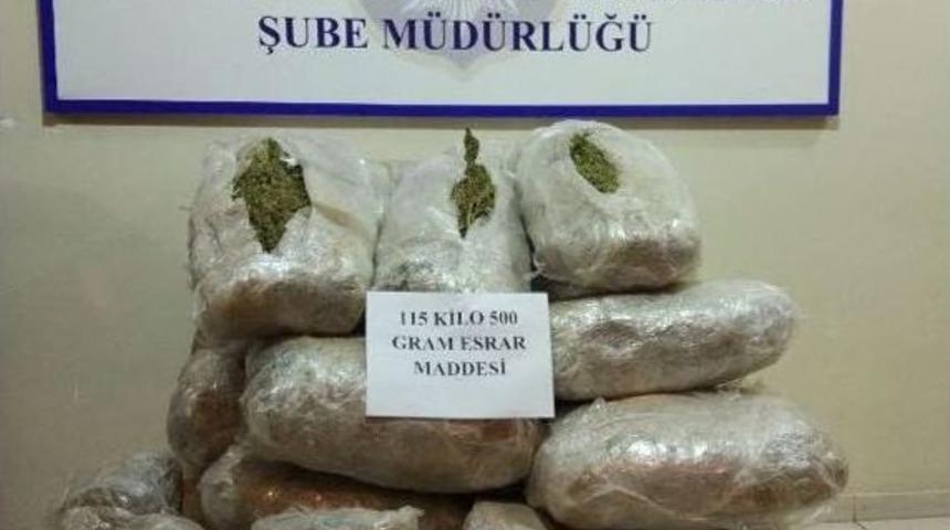 Kamyonette 115 Kilo Esrar Ele Geçirildi