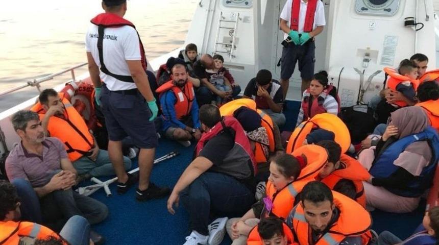 Kuşadası Ve Didim’de 21’i Çocuk 55 Kaçak Göçmen Yakalandı