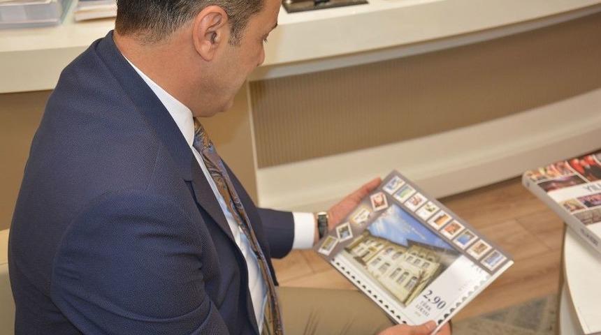 Uşak&rsquo;ın Tarihi Milli Eğitim Binası Pullarla Tanıtılacak