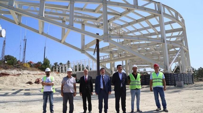 Çanakkale Karasal- Sayısal Radyo Televizyon Verici Kulesi Yükseliyor