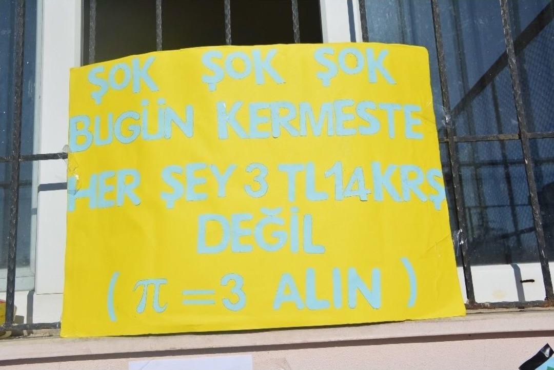 Cumhuriyet Ortaokulunda D&uuml;nya Pi G&uuml;n&uuml; Etkinliği