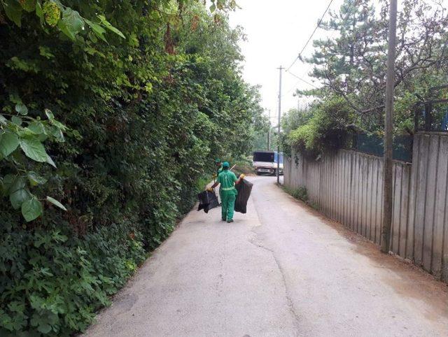 Osmangazi Belediyesi’nden Dağ Yolunda Temizlik