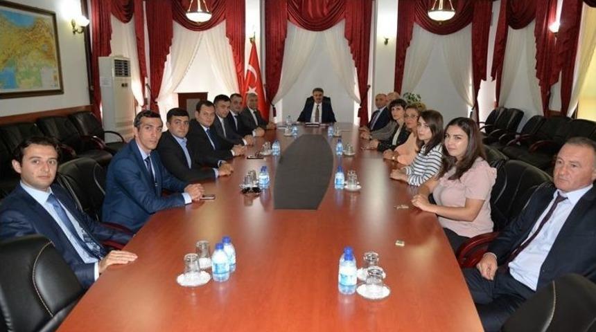 Bolu&rsquo;ya Gelen Fao Azerbaycan Şubesi &Ccedil;alışanları Vali Baruş&rsquo;u Ziyaret Etti