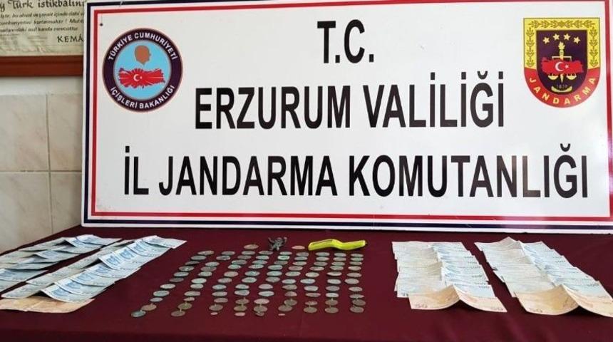 Erzurum’da Bizans Dönemine Ait Sikke Ele Geçirildi