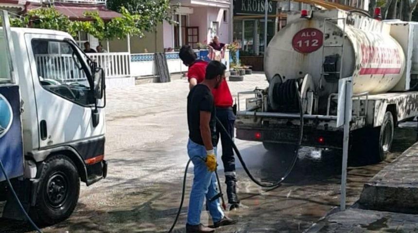 Sakin Şehir Unvanlı Eğirdir&rsquo;de Dezenfeksiyon Savaşı Başlatıldı