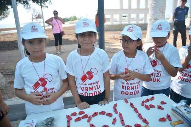 Mersin’de ’kırmızı Düdük’ Uygulaması