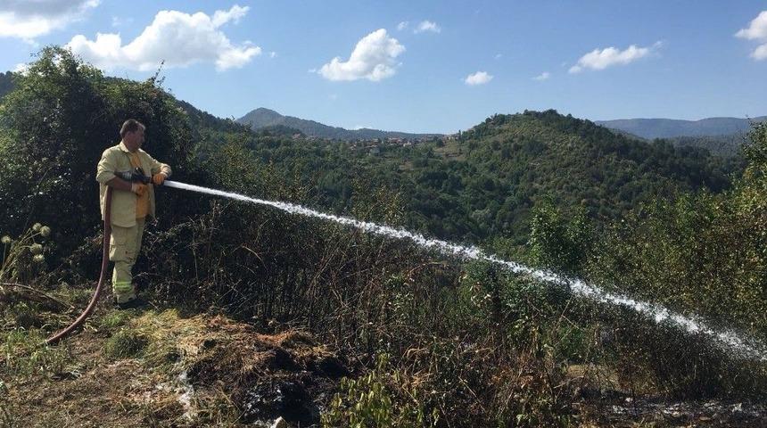Yenice&rsquo;de Bah&ccedil;e Yangını