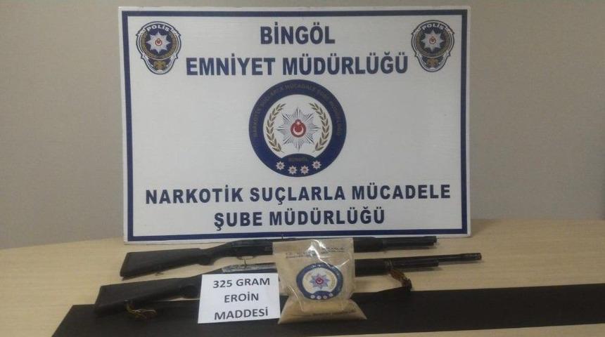 Bingöl’de Eroinle Yakalanan Şüpheli Tutuklandı