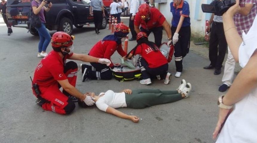 Bartın Devlet Hastanesi&rsquo;ndeki Yangın Tatbikatı Ger&ccedil;eği Aratmadı