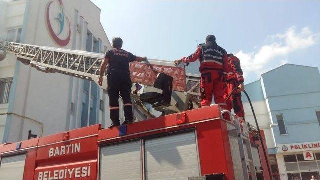 Bartın Devlet Hastanesi’ndeki Yangın Tatbikatı Gerçeği Aratmadı