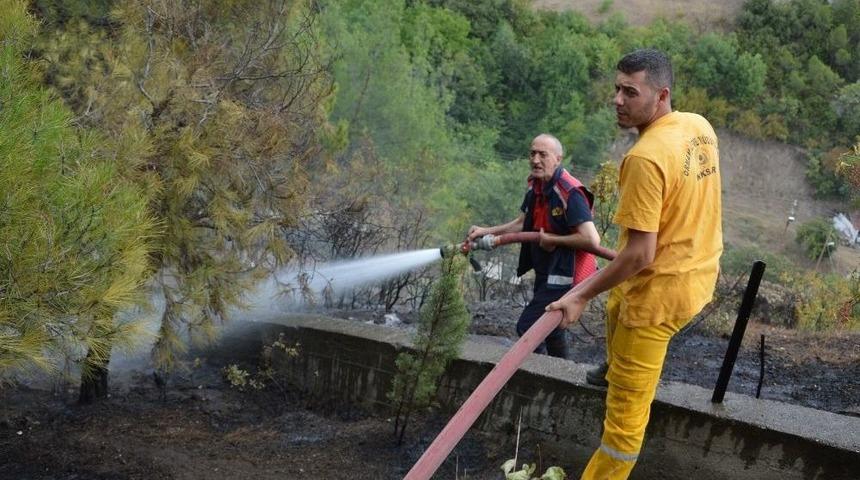 Niksar&rsquo;da Mezarlık Yangını