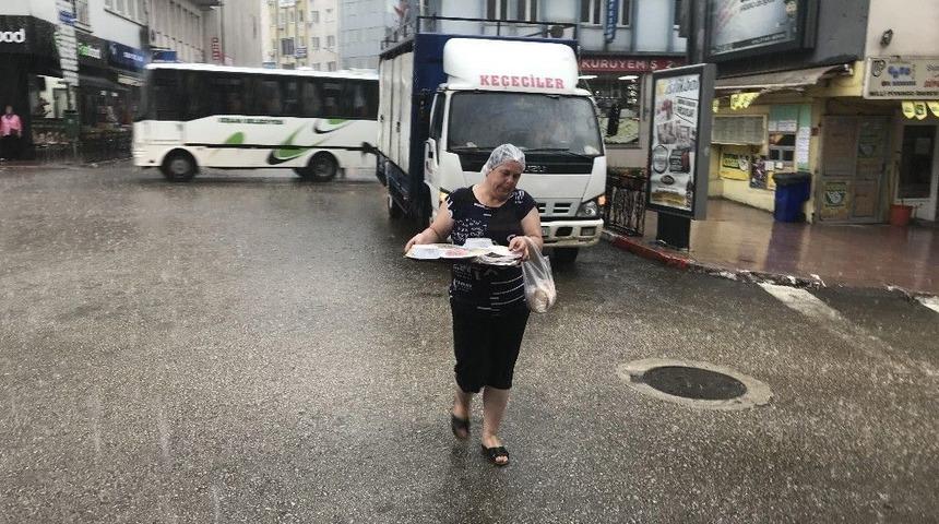 Edirne&rsquo;de Sağanak Yağış