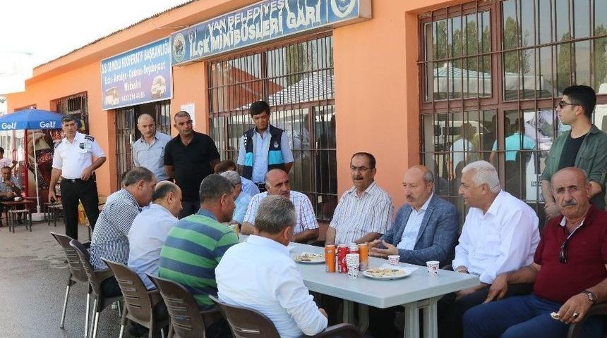 Van B&uuml;y&uuml;kşehir Belediyesinden Minib&uuml;s&ccedil;&uuml;ler Kooperatifine Ziyaret