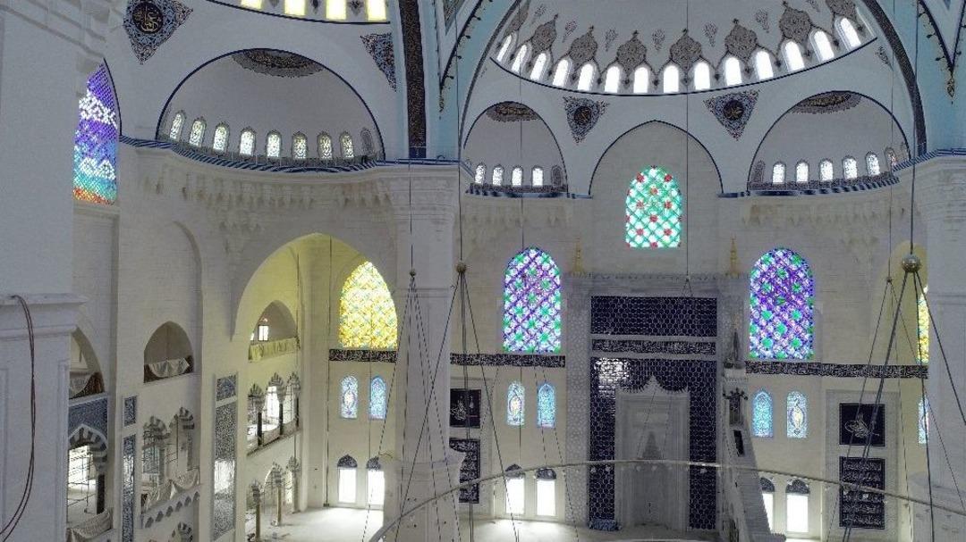 (&ouml;zel Haber) &Ccedil;amlıca Camii İnşaatında Son Durum Havadan G&ouml;r&uuml;nt&uuml;lendi