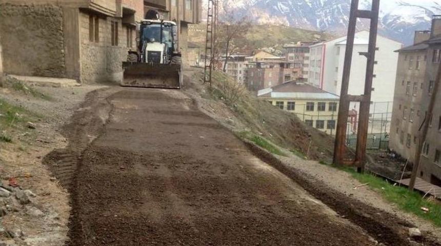 Hakkari&rsquo;de Yol Bakım &Ccedil;alışması