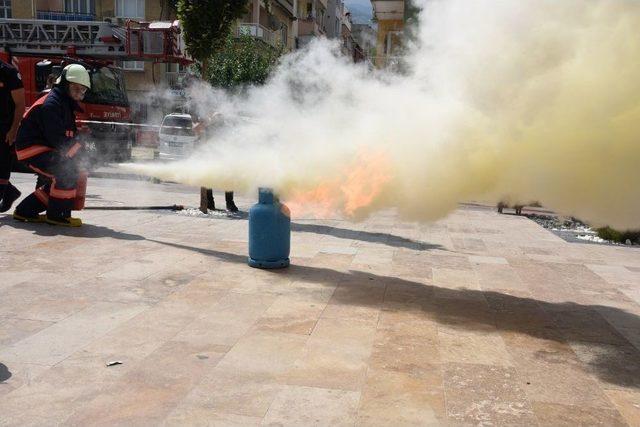 Maski’den Olası Yangına Karşı Tatbikat