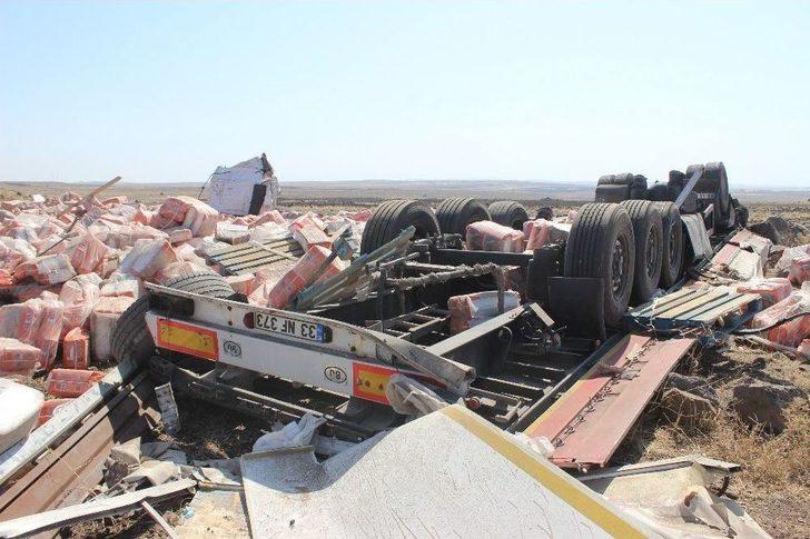 Tır Şarampole Devrildi: 1 Ölü G2