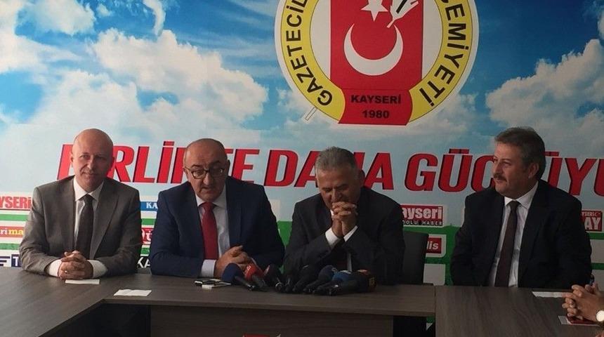 Belediye Başkanları Kayseri Gazeteciler Cemiyeti’ni Ziyaret Etti