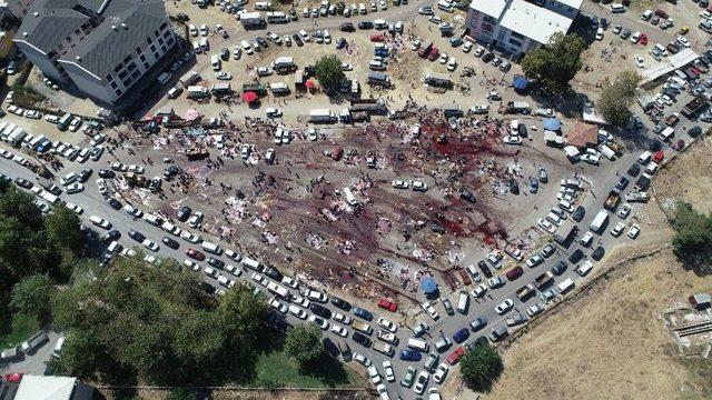 Bursa’da Kurban Kesim Yerleri Havadan Görüntülendi