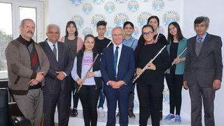 Yan Flüt Kursiyerlerinden Başkan Acar’a Ziyaret