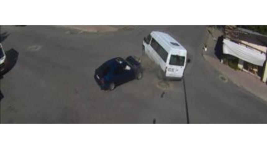 Erzincan&rsquo;da Meydana Gelen Trafik Kazaları Kamerada