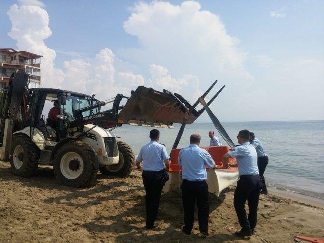 Kumbağ’da Kaçak İşletilen Deniz Bisikletlerine El Konuldu