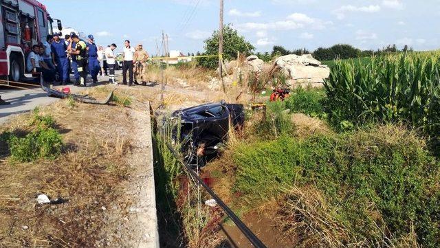 Samsun’da Otomobil Kanala Uçtu: 1 Ölü