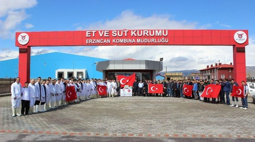 Erzincan Et Ve S&uuml;t Kurumu &Ccedil;alışanları İstihkaklarını Mehmet&ccedil;iğe Uğurladı