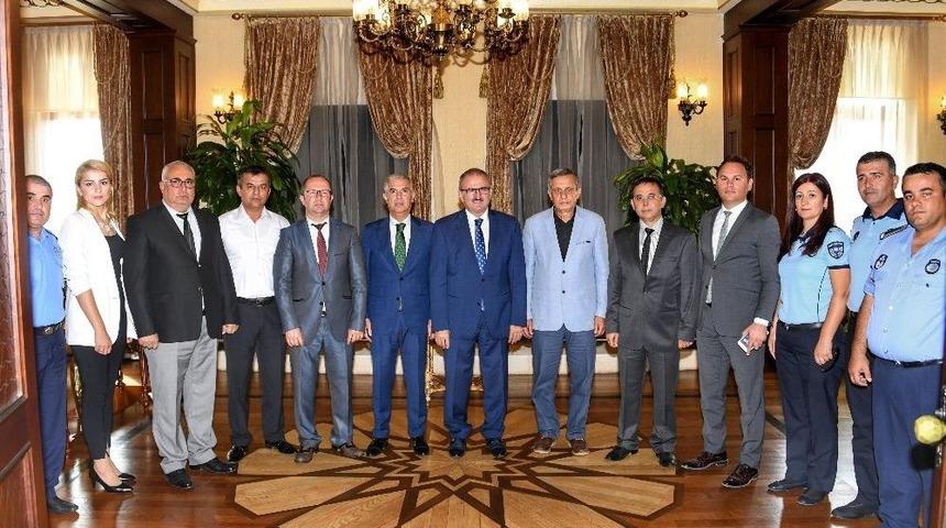 Vali Karaloğlu Zabıta Heyetini Kabul Etti