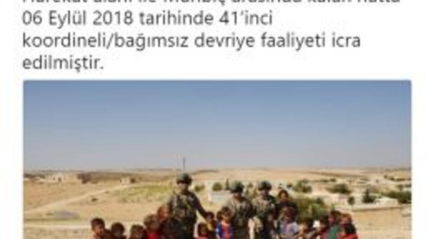 Tsk’dan Menbiç Hattında 41’inci Devriye