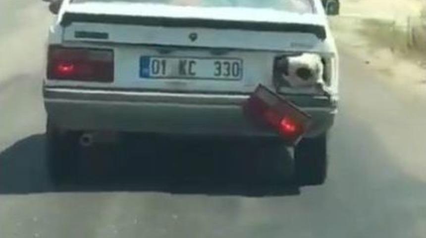 Kurbanlık Koyun Bagajda B&ouml;yle Taşındı