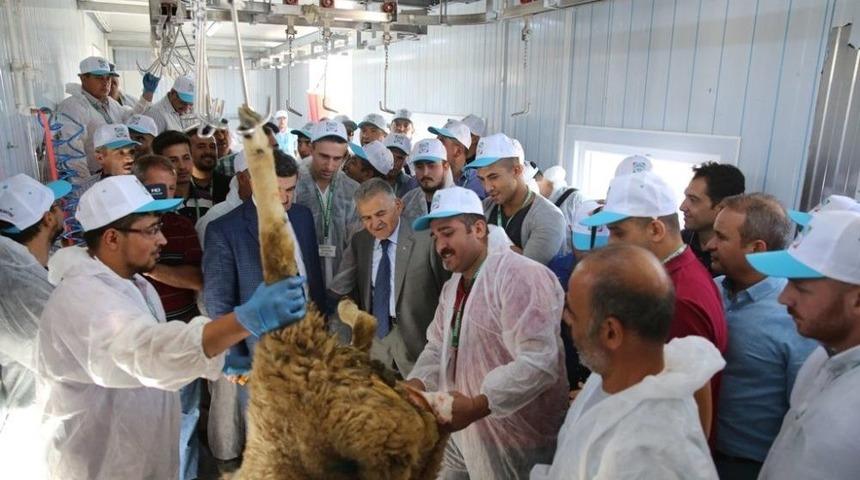 Kursiyerler Kurban Kesimi Ger&ccedil;ekleştirdi