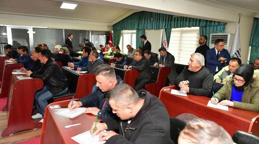 &Uuml;nye Belediyesinde Kadro Sınavı Heyecanı