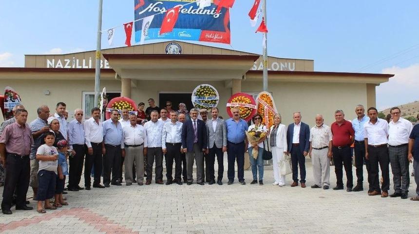 Nazilli Belediyesinden Arpaz&rsquo;a D&uuml;ğ&uuml;n Salonu