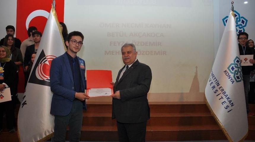49. Lise &Ouml;ğrencileri Araştırma Projeleri Konya B&ouml;lge Yarışması &Ouml;d&uuml;lleri Sahiplerini Buldu