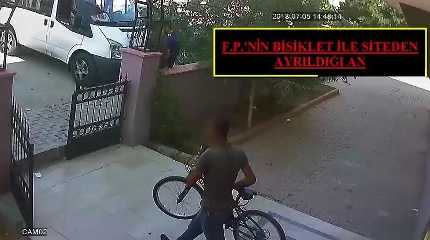 Bisiklet Hırsızını G&uuml;venlik Kamerası Ele Verdi