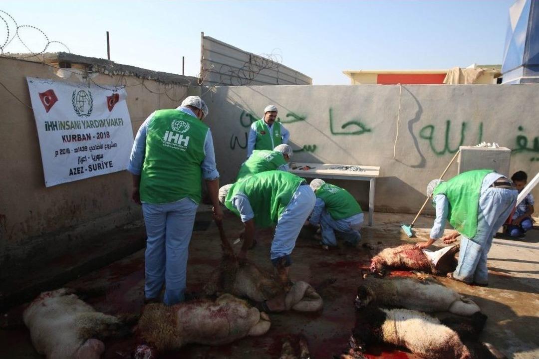 Suriye&rsquo;de Kesilen 5 Bin 357 Hisse Kurban İhtiya&ccedil; Sahiplerine Dağıtılıyor