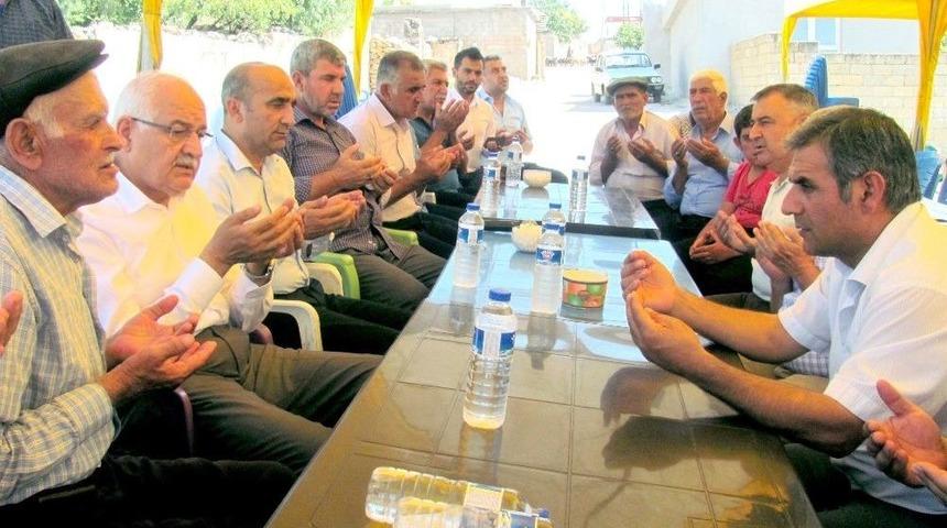 Milletvekili Erdoğan Araban’da Taziye Ziyaretinde