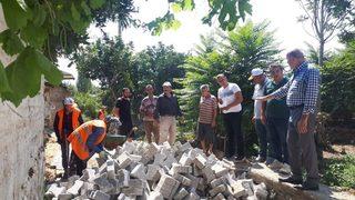 Başkan Ertürk Üst Yapı Çalışmalarını Yerinde İnceledi