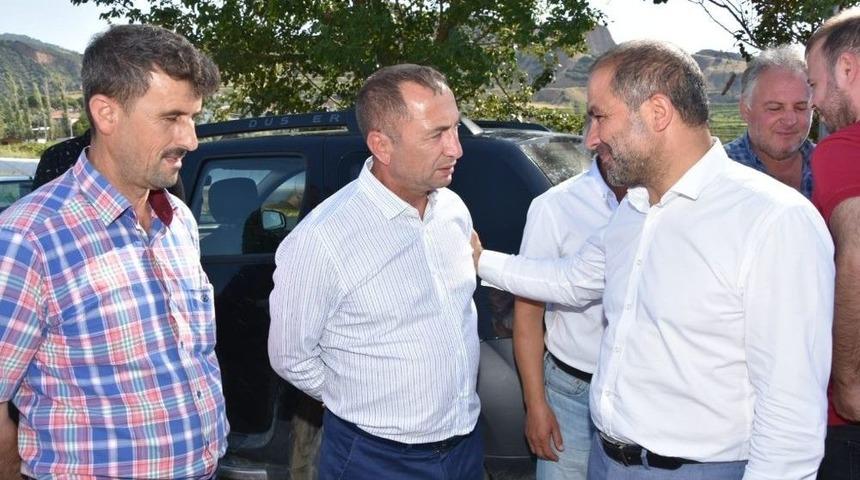 Başkanlardan Yol Yapım &Ccedil;alışmalarına Yerinde İnceleme